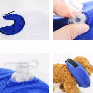 Obojek pro psy PVC nafukovací proti úniku, velikost:S (modrý) TopTechnology Obojek pro psy PVC nafukovací proti úniku, velikost:S (modrý) TopTechnology