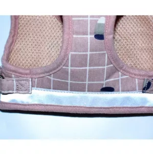Reflexní a prodyšný popruh pro psy s hrudním popruhem, velikost: M (šedá kostka) TopTechnology Reflexní a prodyšný popruh pro psy s hrudním popruhem, velikost: M (šedá kostka) TopTechnology