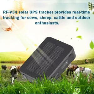 RF-V34 Vodotěsný GPS sledovač pro hospodářská zvířata s podporou SOS TopTechnology