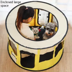 Pet Tent pro psy a kočky – Extra velký 55x110 cm (žlutý) TopTechnology