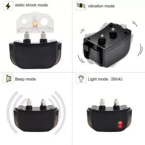 Dobíjecí a vodotěsný elektronický obojek pro výcvik psů na dálku 300m s LCD displejem TopTechnology Dobíjecí a vodotěsný elektronický obojek pro výcvik psů na dálku 300m s LCD displejem TopTechnology