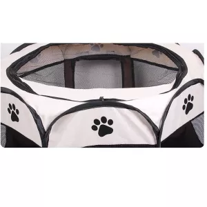 Stylový skládací psí stan z oxfordské tkaniny, voděodolný, červeno-šedý, M, 91 x 91 x 58 cm TopTechnology Stylový skládací psí stan z oxfordské tkaniny, voděodolný, červeno-šedý, M, 91 x 91 x 58 cm TopTechnology