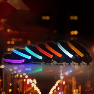 Obojek pro střední a velké psy se solární a USB nabíječkou LED světlem, obvod krku S, 35-40cm (Bílý) TopTechnology