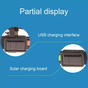Obojek pro střední a velké psy se solární a USB nabíječkou LED světlem, obvod krku S, 35-40cm (Bílý) TopTechnology