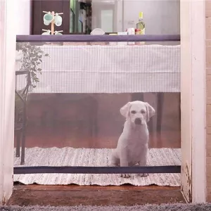 Přenosné bezpečnostní dveře pro psy a kočky - Beige (110cm x 72cm) TopTechnology Přenosné bezpečnostní dveře pro psy a kočky - Beige (110cm x 72cm) TopTechnology