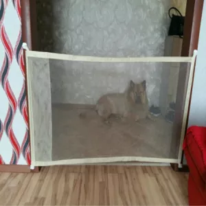 Přenosné bezpečnostní dveře pro psy a kočky - Beige (110cm x 72cm) TopTechnology Přenosné bezpečnostní dveře pro psy a kočky - Beige (110cm x 72cm) TopTechnology