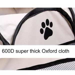 Stylový voděodolný psí stan z oxfordské tkaniny, skládací, modrý, S velikost (73 x 73 x 43 cm) TopTechnology
