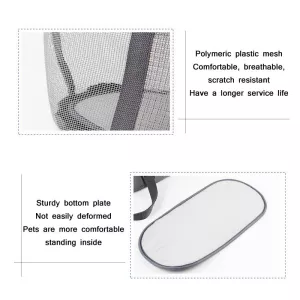 Pttie Baggie Panoramic Prodyšná Taška pro Psy (0901C Šedá + Oranžová) TopTechnology