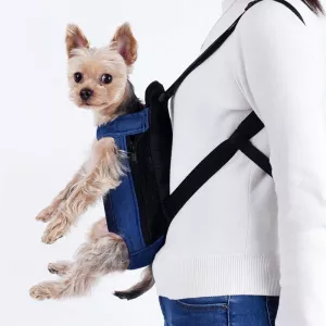 Skládací batoh pro psy Dog Going Out, barva: modrý denim (L) TopTechnology
