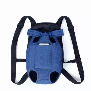Skládací batoh pro psy Dog Going Out, barva: modrý denim (L) TopTechnology