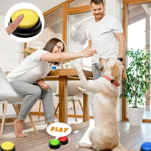 Pet komunikační tlačítko pro psy - nahrávací zvukový box (oranžový) TopTechnology Pet komunikační tlačítko pro psy - nahrávací zvukový box (oranžový) TopTechnology