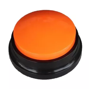 Pet komunikační tlačítko pro psy - nahrávací zvukový box (oranžový) TopTechnology Pet komunikační tlačítko pro psy - nahrávací zvukový box (oranžový) TopTechnology