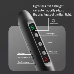 Tsattine N10 Ultrazvukový Odpuzovač Psů s LED Displejem a Světlem TopTechnology