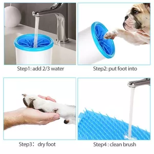Automatický čisticí hrneček na nohy pro psy a kočky, velikost M (10-14 cm, černý) TopTechnology Automatický čisticí hrneček na nohy pro psy a kočky, velikost M (10-14 cm, černý) TopTechnology