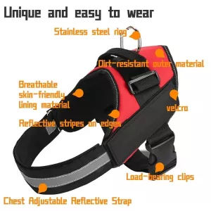 Postroj pro psy Pet Dog Anti Sprint, velikost M (13-23 kg, červený) TopTechnology Postroj pro psy Pet Dog Anti Sprint, velikost M (13-23 kg, červený) TopTechnology