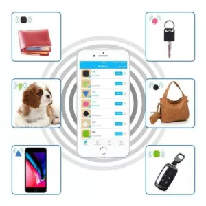Mini tag pro sledování domácích mazlíčků s Bluetooth alarmem (Bílý) TopTechnology