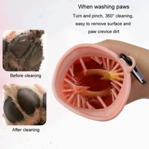 Histotree Pet Foot Washing Cup - Multifunkční kartáč na mytí tlapků psa, Malá (Fialová) TopTechnology