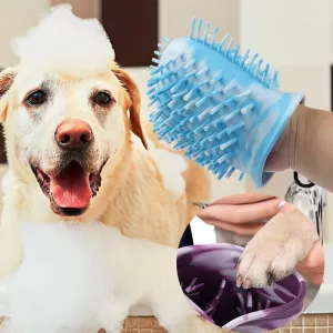 Histotree Pet Foot Washing Cup - Multifunkční kartáč na mytí tlapků psa, Malá (Fialová) TopTechnology