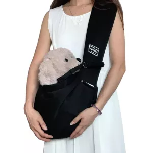 Pet Outing Carrier Bag - Bavlněná taška pro domácí zvířata, černá TopTechnology Pet Outing Carrier Bag - Bavlněná taška pro domácí zvířata, černá TopTechnology