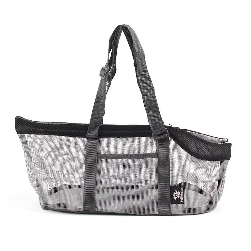Pttie Baggie Panoramic Breathable Dog Outing Handbag (0901A Grey + Black) TopTechnology