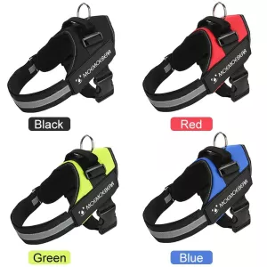 Vodítko pro psy s hrudním popruhem K9, velikost L (23-30 kg, červené) TopTechnology