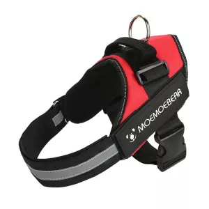 Vodítko pro psy s hrudním popruhem K9, velikost L (23-30 kg, červené) TopTechnology