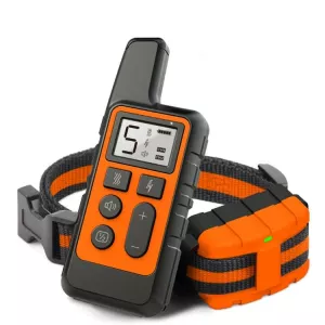500m Elektronický obojek pro výcvik psů s dálkovým ovládáním (Oranžový) TopTechnology
