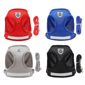 BL-844 Reflexní hrudní popruh pro psy, velikost XL (černá) TopTechnology