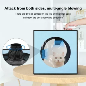 FUNADD Klec na sušení zvířat - modrá, přenosná a skládací (do 5kg) TopTechnology
