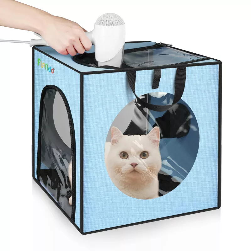 FUNADD Klec na sušení zvířat - modrá, přenosná a skládací (do 5kg) TopTechnology
