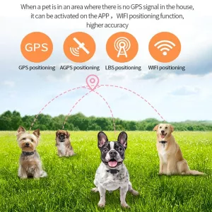 P03 2G Vodotěsný GPS Tracker pro domácí mazlíčky - GPS+AGPS+WiFi+LBS TopTechnology