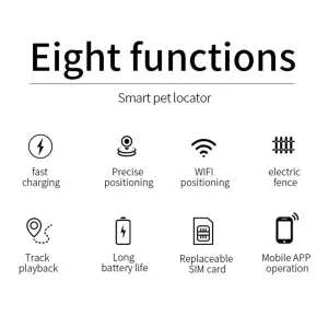 P03 2G Vodotěsný GPS Tracker pro domácí mazlíčky - GPS+AGPS+WiFi+LBS TopTechnology