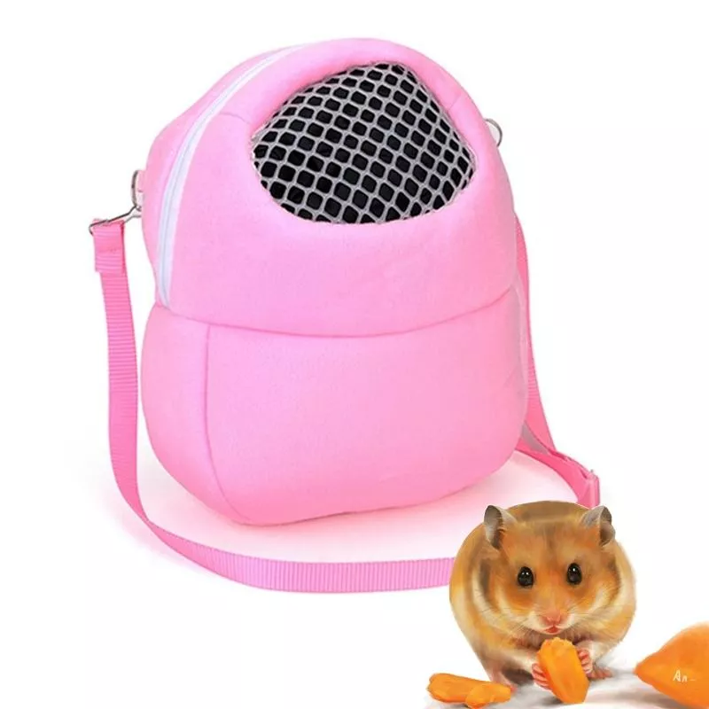 Pet Bag pro malého domácího mazlíčka, nosič pro potkana, cestovní taška, Velikost: S (Růžová) TopTechnology