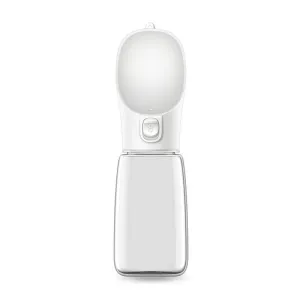 550ML Přenosný venkovní dávkovač vody pro domácí zvířata (Bílý) TopTechnology