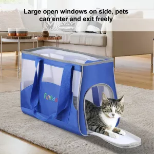 FUNADD Přenosná prodyšná taška pro domácí zvířata (modrá) TopTechnology