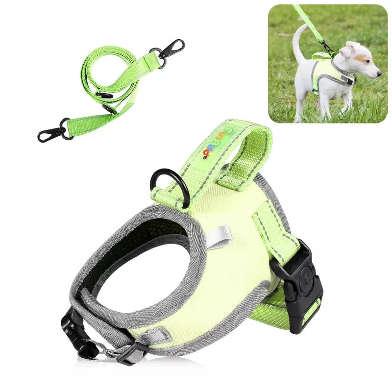 FunAdd Hrudní Popruh pro Psy, Reflexní, Nylon, Velikost S (Zelený) TopTechnology