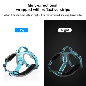 FunAdd Vodítko a hrudní popruh pro psy, odolný a reflexní, velikost M (modré) TopTechnology