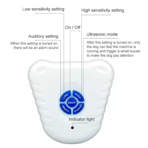 Ultrazvukový obojek proti štěkání (bílý) TopTechnology Ultrazvukový obojek proti štěkání (bílý) TopTechnology