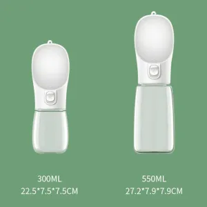 300ML Přenosný venkovní dávkovač vody pro domácí zvířata (Růžový) TopTechnology