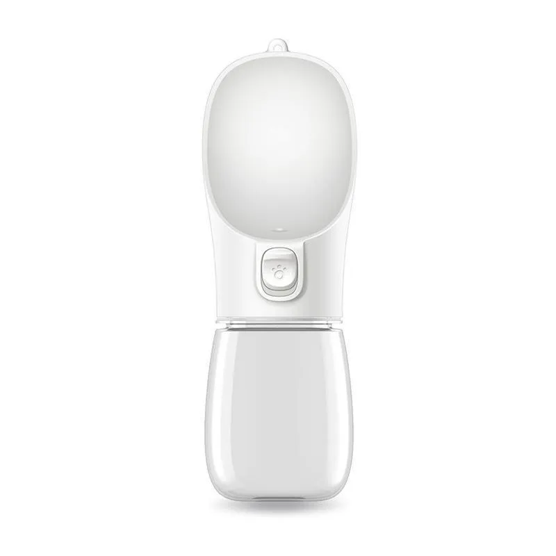 300ML Přenosný venkovní dispensér na vodu pro domácí zvířata (Bílý) TopTechnology