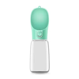 550ML Přenosný venkovní dávkovač vody pro domácí zvířata (zelený) TopTechnology
