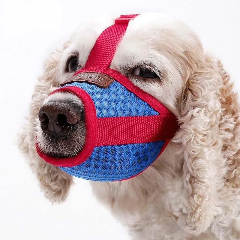 Doglemi Hlava pro psy - Maska proti štěkání S (Červená) TopTechnology