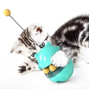 Hračka pro kočky: Pet Toy Cat Shaking Food Ball Tumbler (modrá) TopTechnology