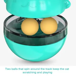 Hračka pro kočky: Pet Toy Cat Shaking Food Ball Tumbler (modrá) TopTechnology