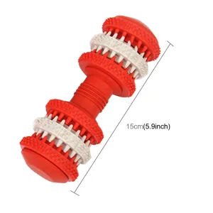 Hračka pro psy - Čisticí hračky na zuby pro domácí mazlíčky, tvar činek, velká velikost, délka: 15 cm (červená) TopTechnology Hračka pro psy - Čisticí hračky na zuby pro domácí mazlíčky, tvar činek, velká velikost, délka: 15 cm (červená) TopTechnology