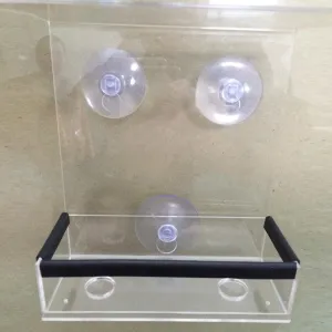 Kreativní transparentní akrylová čtvercová krmítko pro ptáky TopTechnology