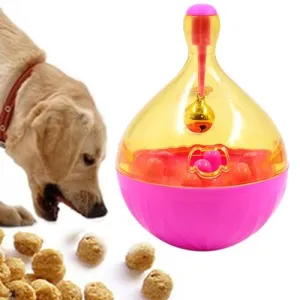 Kuličková míč na jídlo pro psy - tréninková a zábavná hračka (Růžová, 14*9.5cm) TopTechnology Kuličková míč na jídlo pro psy - tréninková a zábavná hračka (Růžová, 14*9.5cm) TopTechnology