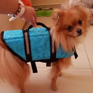 Reflexní plovací vesta pro psy Pet Saver - Velikost S (Růžové tečky) TopTechnology