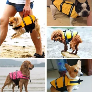 Reflexní plovací vesta pro psy Pet Saver - Velikost S (Růžové tečky) TopTechnology