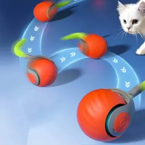 Interaktivní kočičí hračka - Smart Self Rolling Ball, USB dobíjecí, 2 rychlosti (oranžová) TopTechnology Interaktivní kočičí hračka - Smart Self Rolling Ball, USB dobíjecí, 2 rychlosti (oranžová) TopTechnology